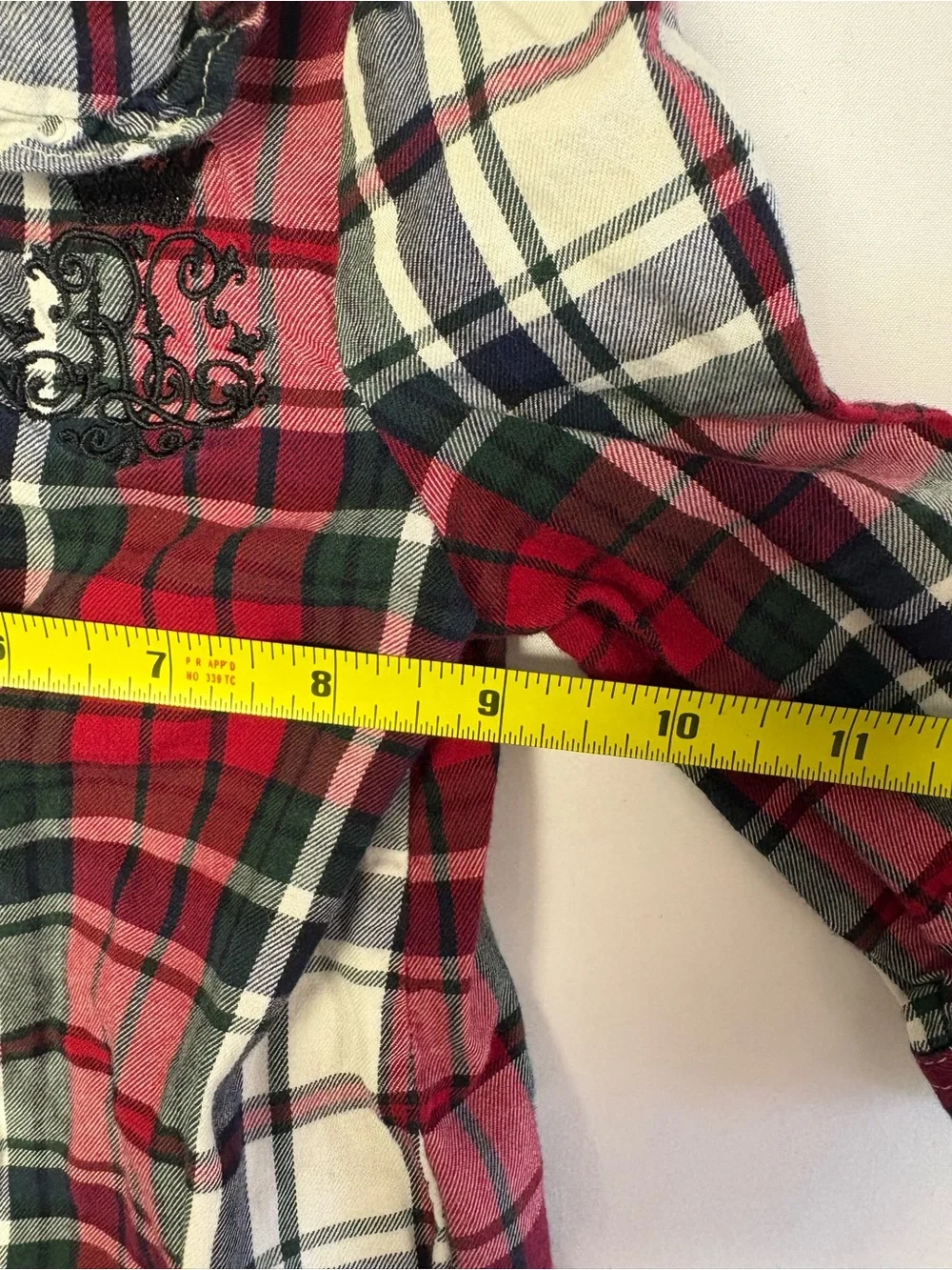Vintage Ralph Lauren Holiday Plaid Baby Dress 9M